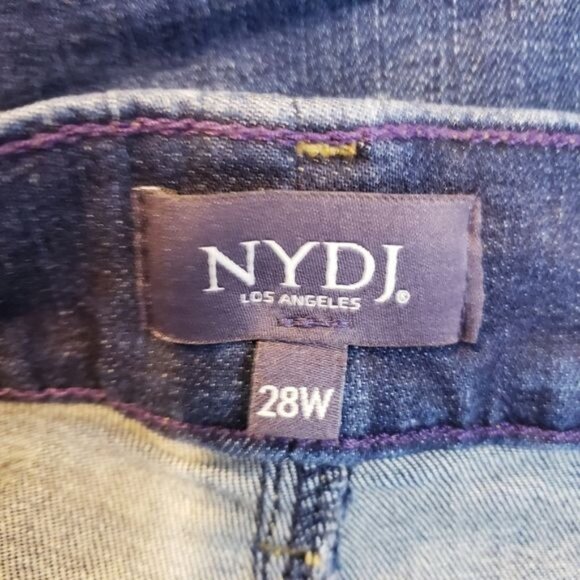 NYDJ Marilyn Crop Jeans Cuffed Denim Pants Women's Size 28W - Picture 8 of 11